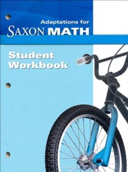 Saxon Math Intermediate 3 Adaptations Student Workbook