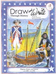 Draw and Write Through History: Pilgrims, Pirates and Patriots,  Book 4
