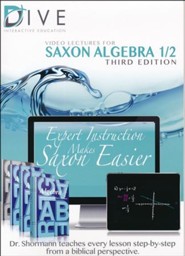 DIVE CD-Rom for Saxon Math Algebra 1/2, 3rd Edition