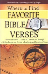 Where to Find Favorite Bible Verses Pamphlet
