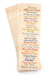 Names of Jesus Bookmarks, 25-Pack