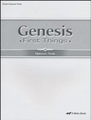 Abeka Genesis: First Things Quizzes & Tests