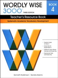 Wordly Wise 3000 Teacher's Resource Book 4, 3rd Edition  (Homeschool Edition)