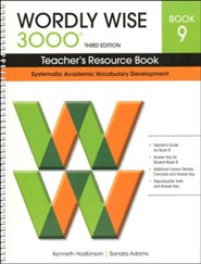 Wordly Wise 3000 Teacher's Resource Book 9, 3rd Edition  (Homeschool Edition)