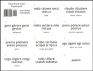 Third Form Latin, Flashcards