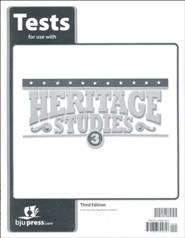 BJU Press Heritage Studies 3 Tests (3rd Edition)
