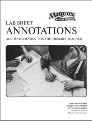 Miquon Math Lab Sheet Annotations