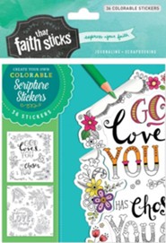 1 Thessalonians 1:4 Colorable Stickers