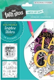 Psalm 46:10 Colorable Stickers