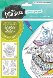 Psalm 16:11 Colorable Stickers