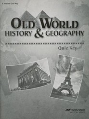 Abeka Old World History & Geography Quizzes Key