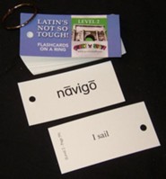 Latin's Not So Tough! Level 2 Flashcards on a Ring