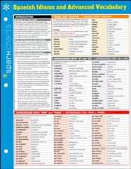 Spanish Vocabulary SparkCharts: SparkNotes: 9781411470842 ...