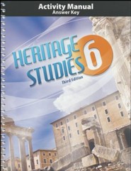 BJU Press Heritage Studies Grade 6 Student Activities Key (3rd Edition)