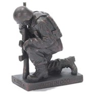 Soldier, Duty, Faith in God, Prayer Figurine