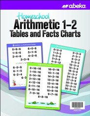 Abeka Homeschool Arithmetic 1-2 Tables and Facts (New  Edition)