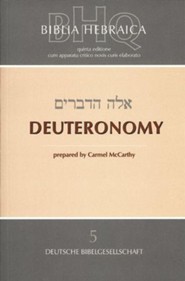 Biblia Hebraica Quinta: Deuteronomy