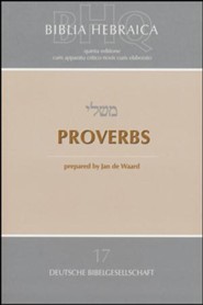 Proverbs: Biblia Hebraica Quinta