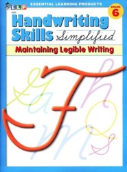 Handwriting Skills Simplified Level F: Maintaining   Manuscript Writing