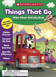 Things That Go Wipe-Clean Activity Book