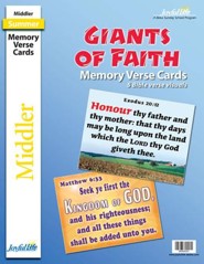 Giants of Faith Middler (Grades 3-4) Memory Verse Visuals