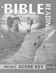 Bible Reading PACE SCORE Key 1025-1027, Grade 3