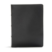 Premium Leather Black Book Red Letter Thumb Index