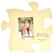 Personalized, Puzzle Photo Frame, Ivory