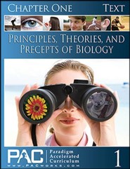 Principles, Theories & Precepts of Biology Chapter 1 Student Text