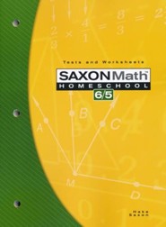 Saxon Math 6/5, 3rd Edition, Tests & Worksheets