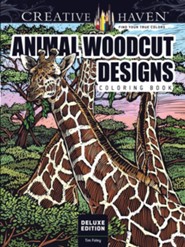 Animal Woodcut Designs Coloring Book