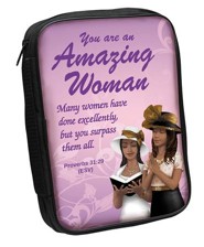 Amazing Woman Bible Cover Purple
