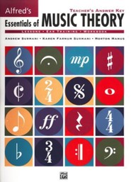 Essentials of Music Theory, Teacher's Answer Key, Books 1-3