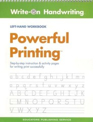 Powerful Printing Left-Handed Workbook (Homeschool Edition)