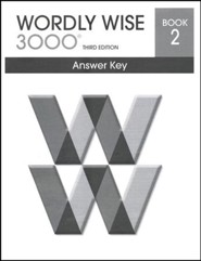 Wordly Wise 3000 3rd Edition Answer Key Book 2 (Homeschool  Edition)