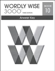 Wordly Wise 3000 3rd Edition Answer Key Book 10 (Homeschool  Edition)