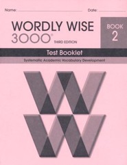 Wordly Wise 3000 Book 2 Test 3rd Ed. (Homeschool Edition)