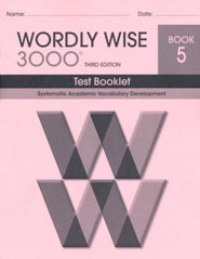 Wordly Wise 3000 Book 5 Test 3rd Ed. (Homeschool Edition)
