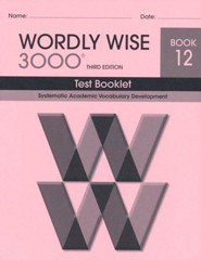 Wordly Wise 3000 Book 12 Test 3rd Ed. (Homeschool Edition)