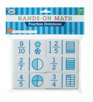 Hands-On Math Fraction Dominoes, 24 Pieces