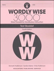 Wordly Wise 3000 Book 6 Tests (4th Edition; Homeschool  Edition)