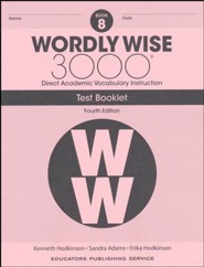 Wordly Wise 3000 Book 8 Tests (4th Edition; Homeschool  Edition)