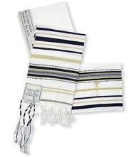 Purple New Convenant Messianic Tallit 72x22 Prayer Shawl with Matching bag