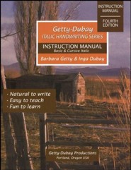Getty-Dubay Italic Handwriting Instruction Manual, Fourth  Edition