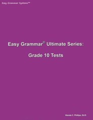 Easy Grammar Ultimate Series: Grade 10 Student Test Booklet