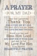 Prayer For My Dad Wood Plaque