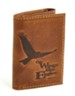 On Wings Like Eagles (Isaiah 40:31) Wallet, Genuine Leather -  Brown