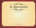 In Appreciation (1 Thessalonians 1:2 ) Gold Foil Embossed Certificates, 6