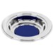 Silver Tone Offering Plate, Blue Pad