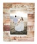 Personalized Mr & Mrs Wedding Photo Frame, Light Brown 10.75